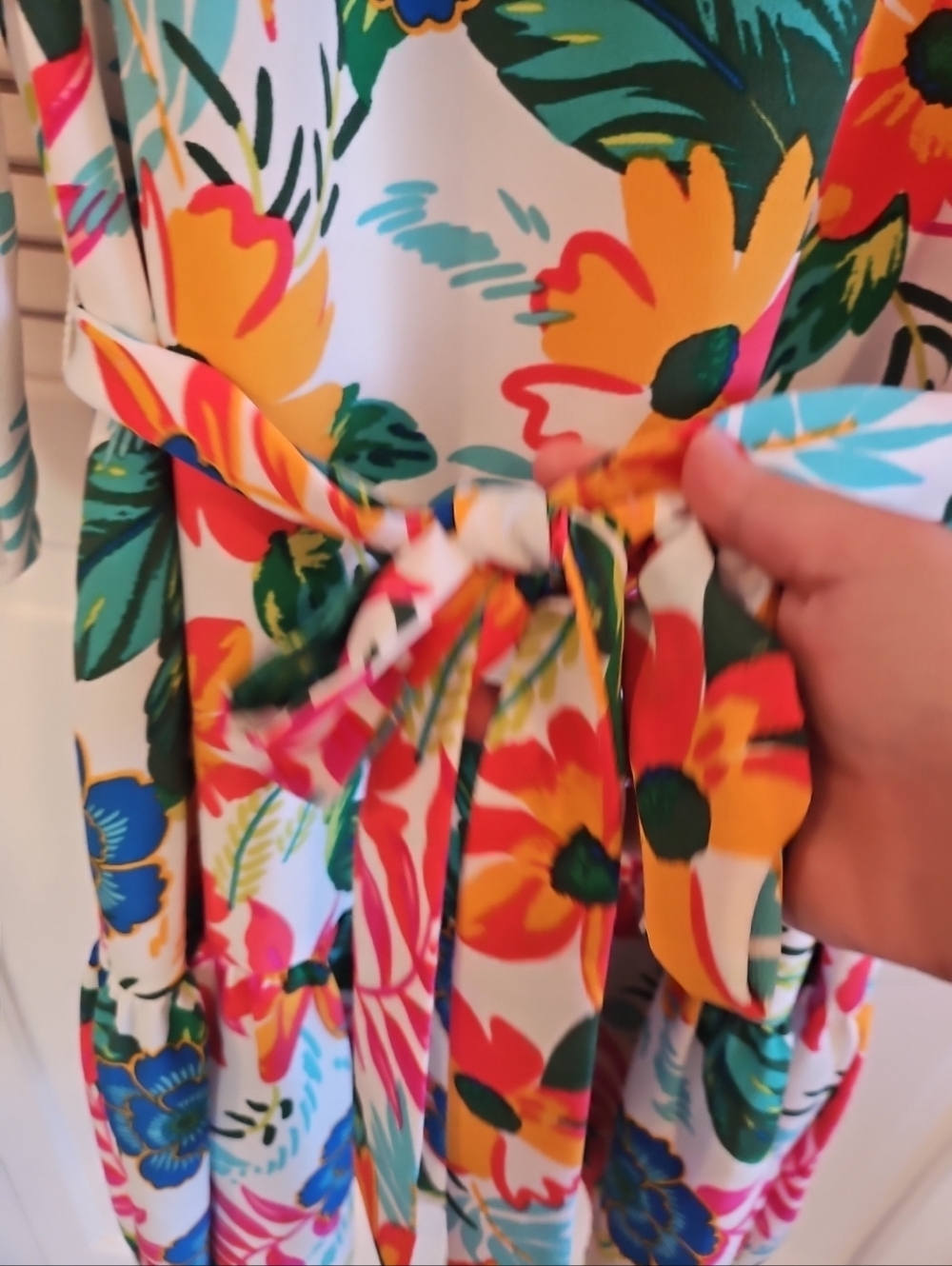 NWT Jessica Howard Dress 6 Floral Tropical Destination Resort Lined Pockets - Picture 8 of 11